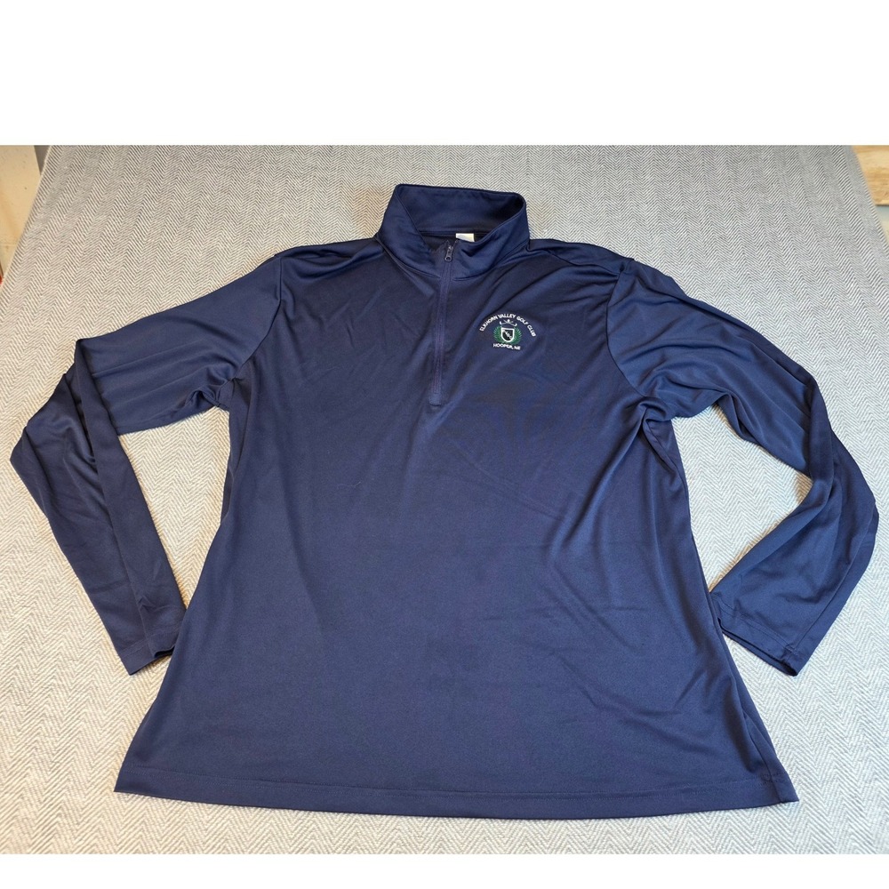 Sport-Tek Mens 2XL Navy Blue Elkhorn Valley Golf Club Quarter Zip Pullover
